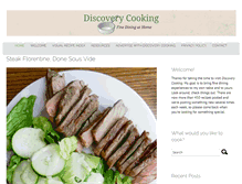 Tablet Screenshot of discoverycooking.com